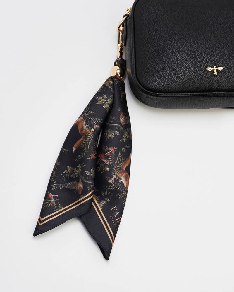 Into the Woods Scarf Purse Charm in Black