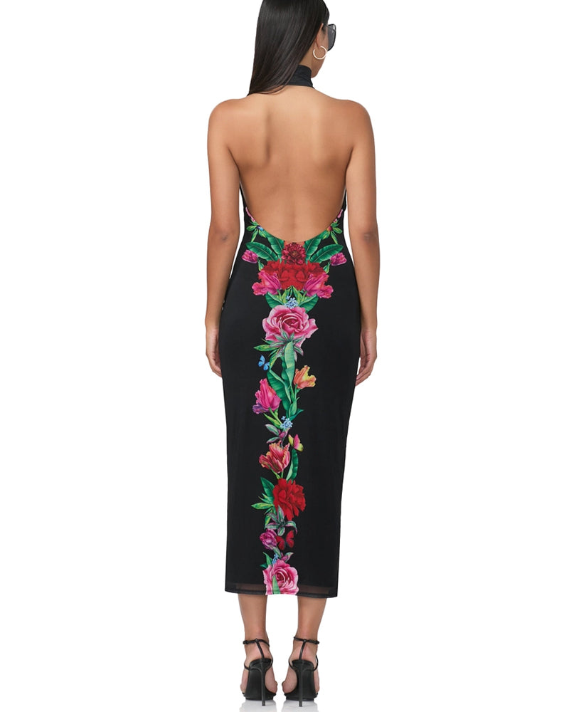 Olimpia Midi Dress in Body Floral