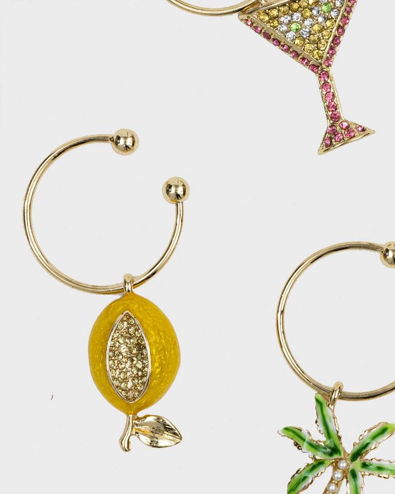 Tropical Wine Charms