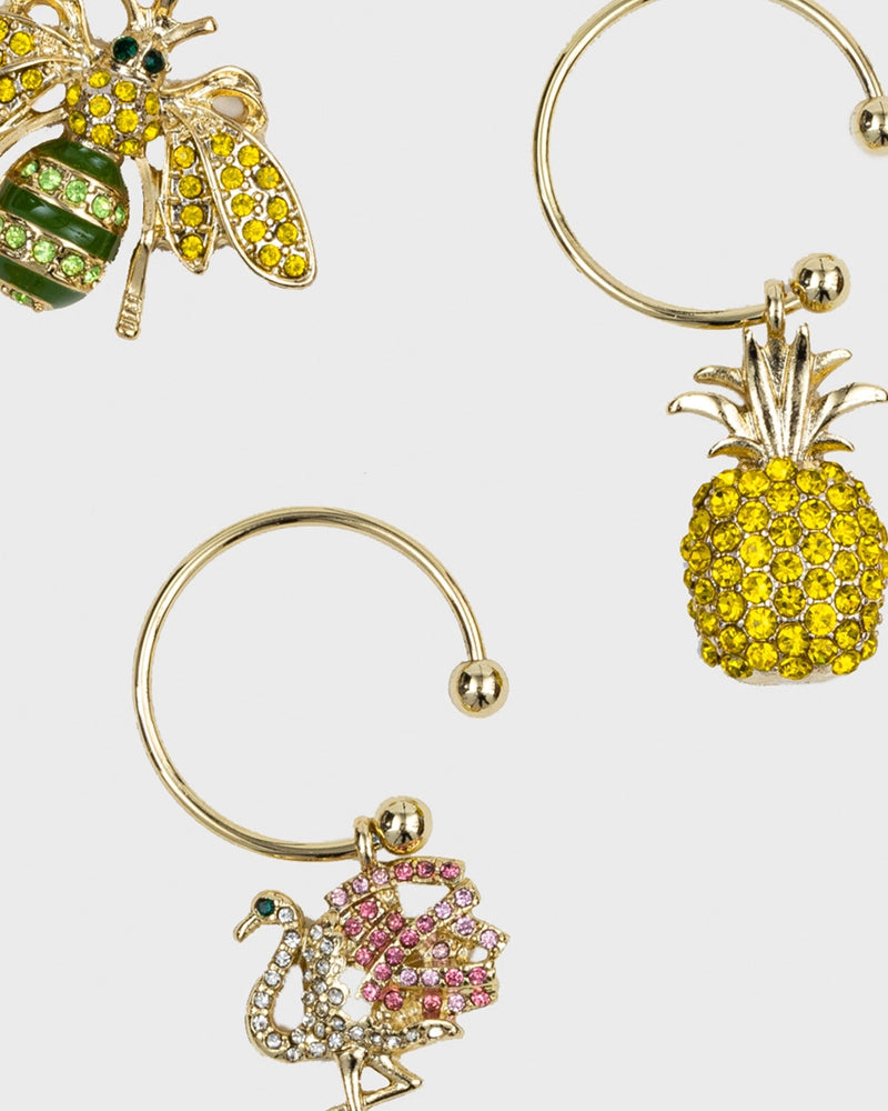 Tropical Wine Charms