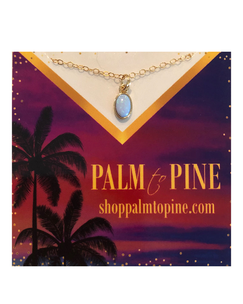 Palm to Pine MINIS Gold Opal Pendant