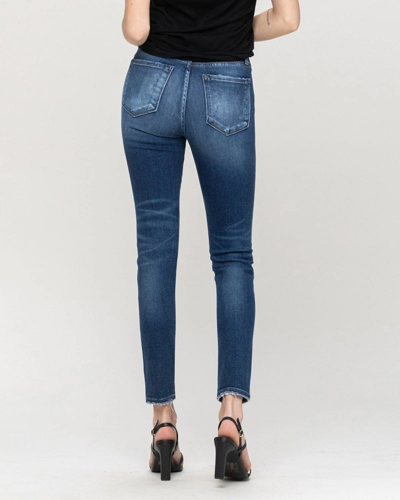 High Rise Ankle Skinny Jean