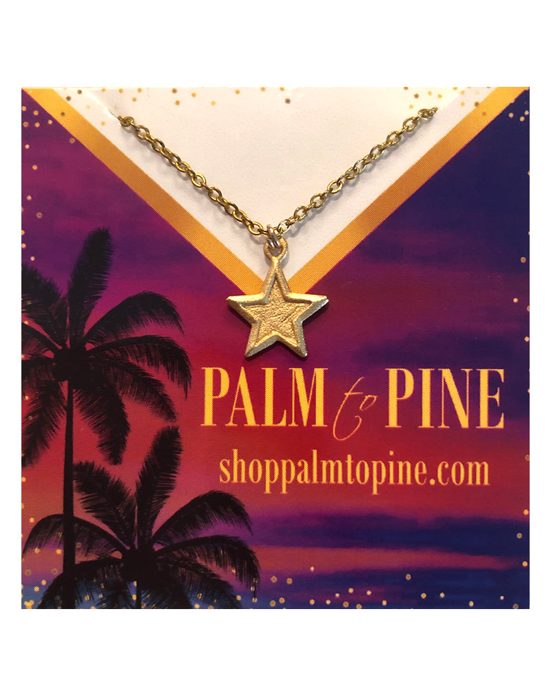 Palm to Pine MINIS Gold Star Pendant