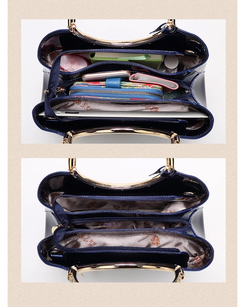 Red Patent Leather Handbag