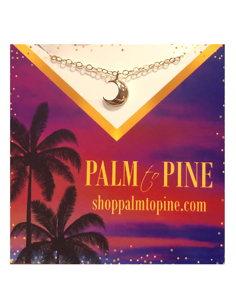 Palm to Pine MINIS Gold Moon Pendant