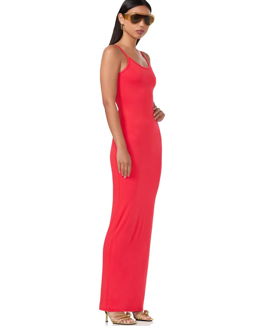 Ashlyn Tank Dress in Cherry