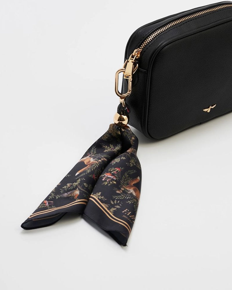 Into the Woods Scarf Purse Charm in Black