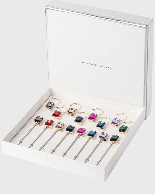 Jewel Party Set of Cocktial Picks & Wine Charms