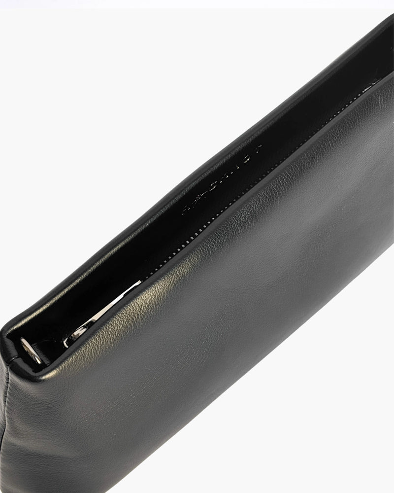Vegan Leather Duo Bag in Black