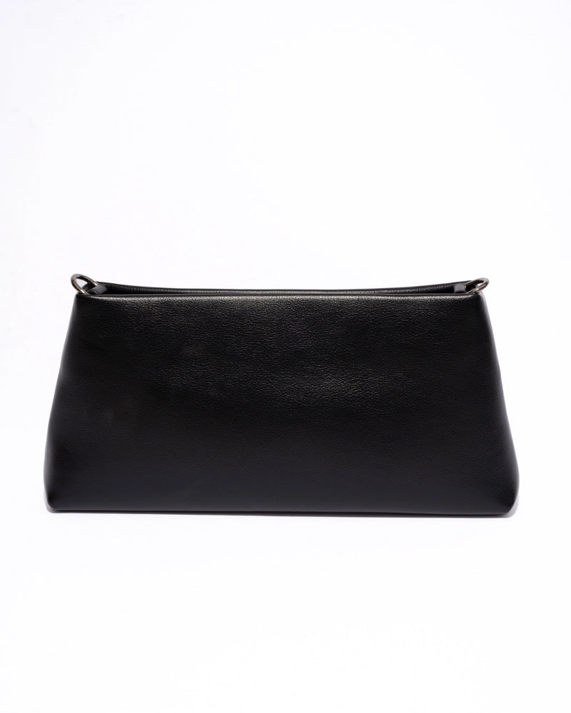 Vegan Leather Duo Bag in Black