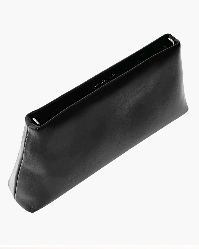Vegan Leather Duo Bag in Black