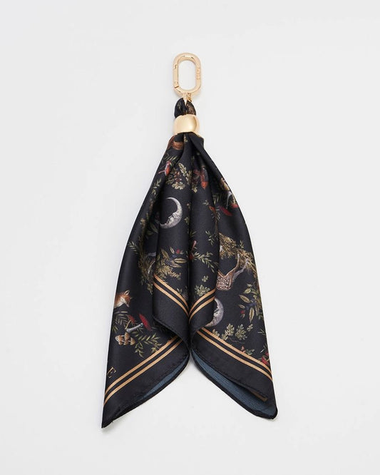 Into the Woods Scarf Purse Charm in Black