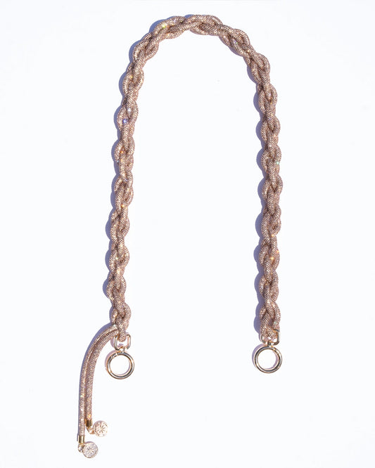 30" Crystal Chain Strap in Rose Gold (Strap Only)