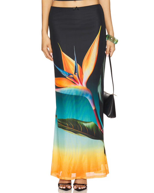 Anna Maxi Skirt in Paradise