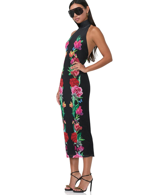 Olimpia Midi Dress in Body Floral
