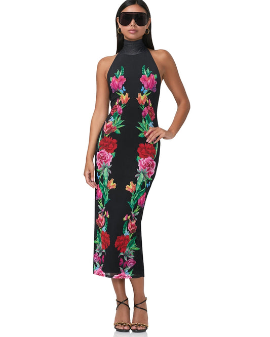Olimpia Midi Dress in Body Floral