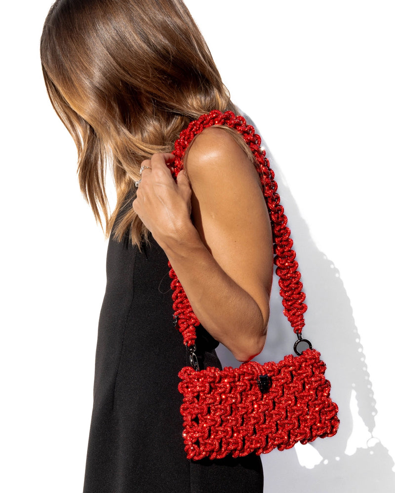 PREORDER - Limited Edition 30" Crystal Lace Strap in Scarlet (Strap Only)
