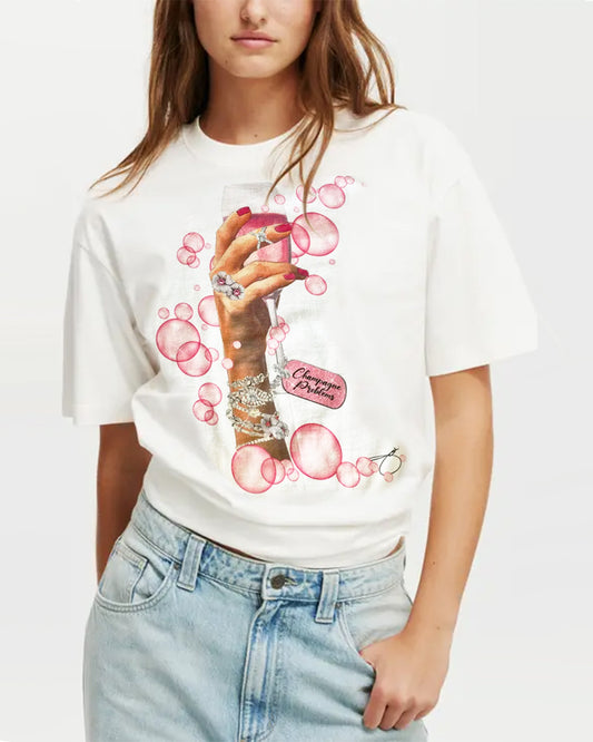 Champagne Problems Boxy Tee