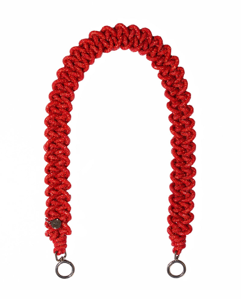 PREORDER - Limited Edition 30" Crystal Lace Strap in Scarlet (Strap Only)