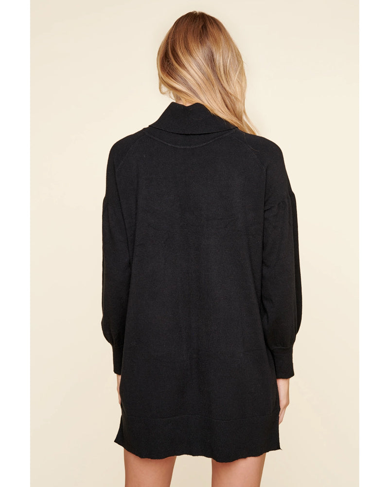 Black Turtleneck Sweater Dress