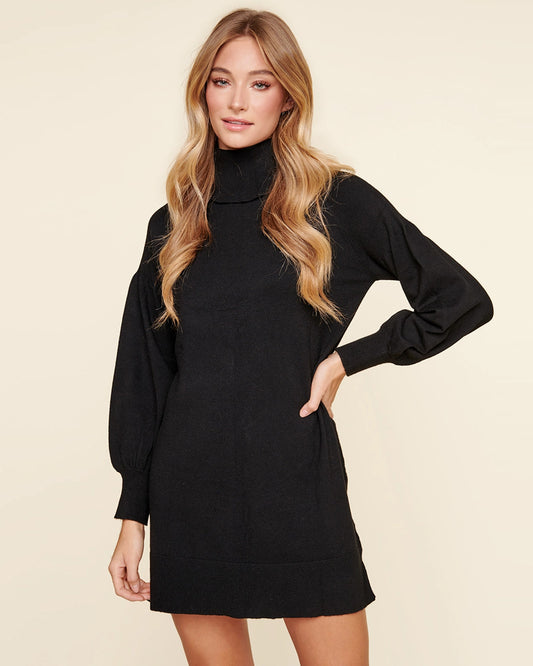 Black Turtleneck Sweater Dress