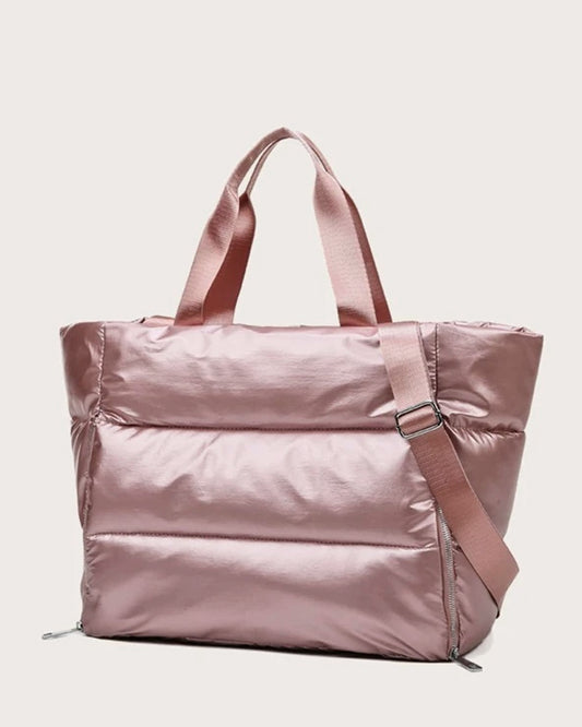 Blush Puffer Weedend Bag