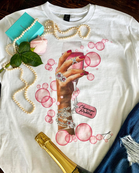 Champagne Problems Boxy Tee