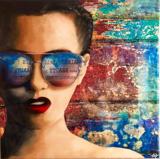 Original Art Painting "Manufactured Beauty"