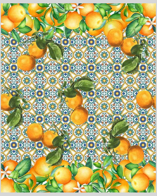 Antica Sartoria Italian Orange Scarf