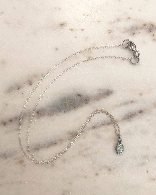 Palm to Pine MINIS Silver Opal Pendant