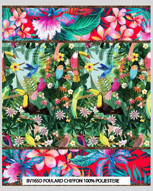 Antica Sartoria Tropical Toucan Scarf
