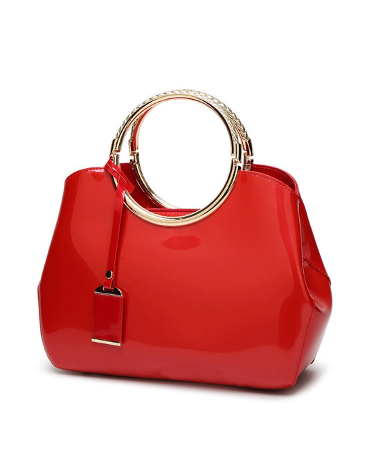 Red Patent Leather Handbag