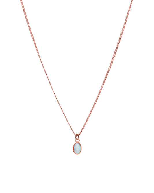 Palm to Pine MINIS Rose Gold Opal Pendant