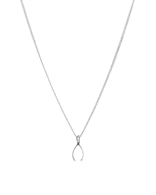 Palm to Pine MINIS Silver Wishbone Pendant