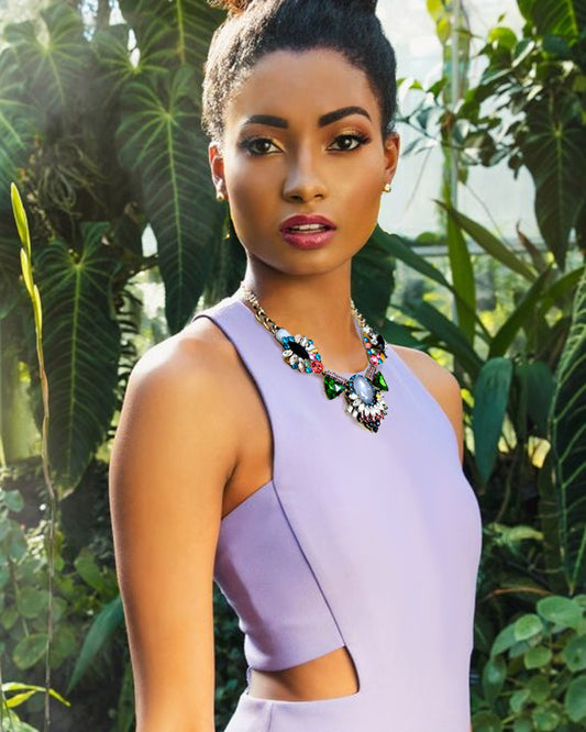 Statement Gemstone Collar Necklace