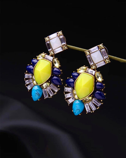 Statement Gemstone Crystal Earring
