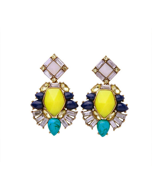 Statement Gemstone Crystal Earring